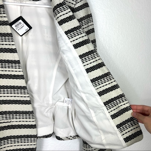 HALOGEN (Nordstrom ) Tweed Jacket Radiant Black size S - Picture 6 of 7